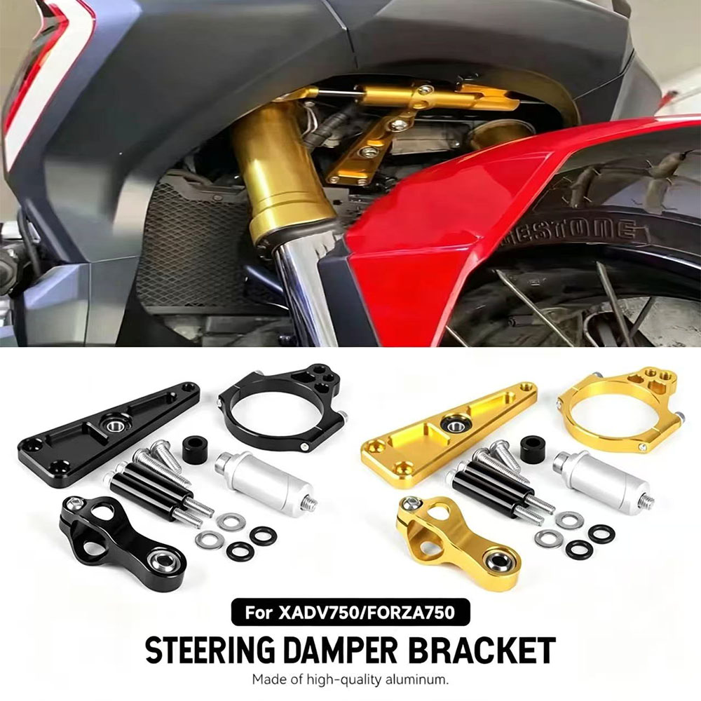 Steering Damper Stabilizer Kit Cnc - Motorcycle For Honda XADV 750 X-ADV750