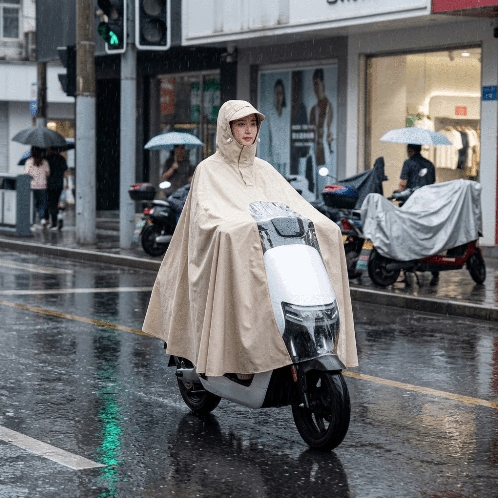 Thickened Rain Poncho Waterpro - Electric Scooter Rain Cover recension och pris