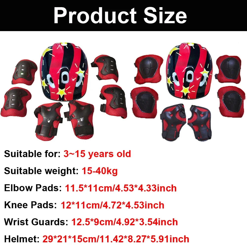 Adjustable Kids Helmet and Kne - Scooter Helmet Set recension och pris