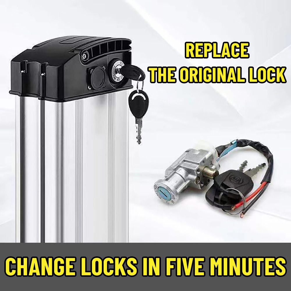 E-Bike Battery Lock With 2 Key - Electric Scooter Charger recension och pris