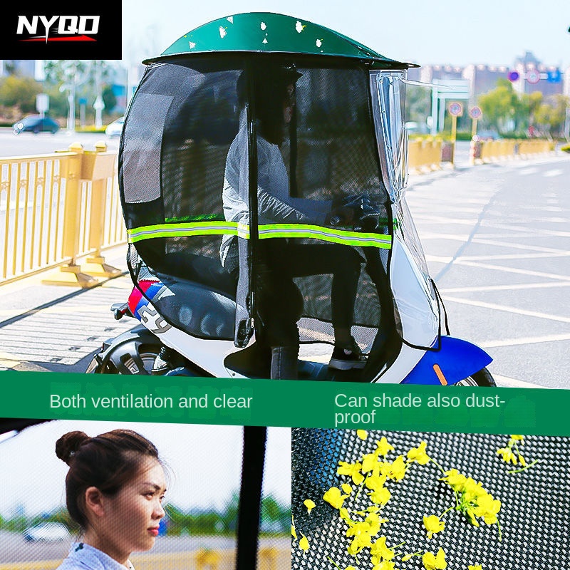 Motorcycle canopy foldable ful - Electric Scooter Rain Cover recension och pris