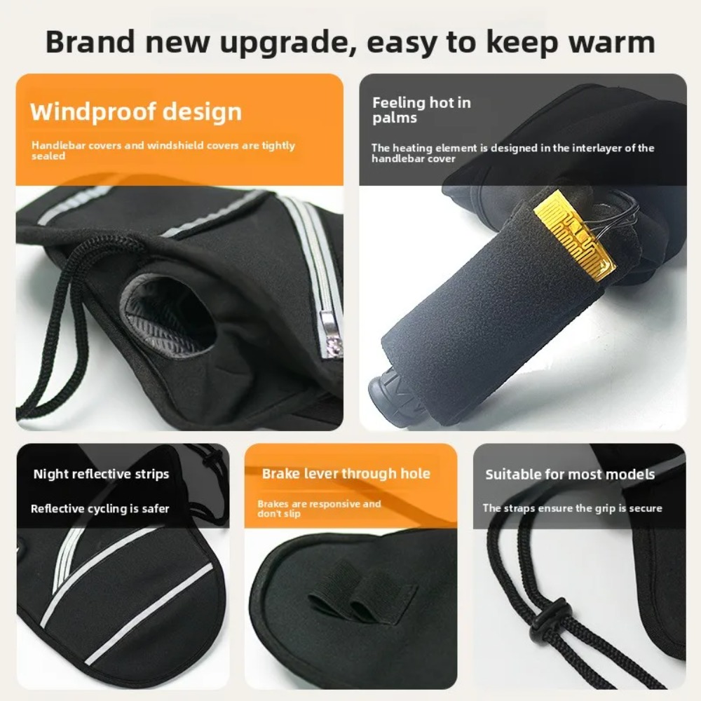 Motorcycle Handlebar Covers Wi - Electric Scooter Rain Cover recension och pris