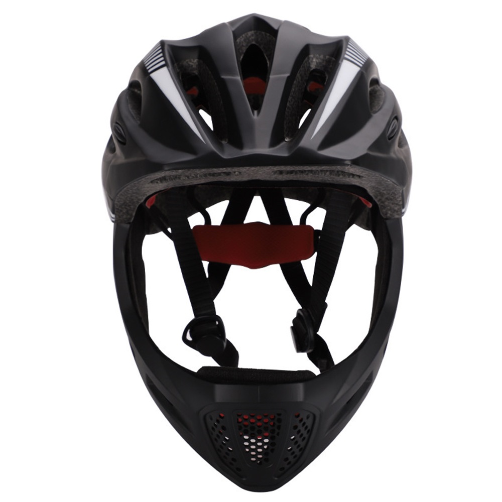 NEW LED Kids Full Face MTB Bik - Scooter Helmet Set recension och pris